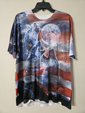 Spirit Of America Wolf Tshirt XL